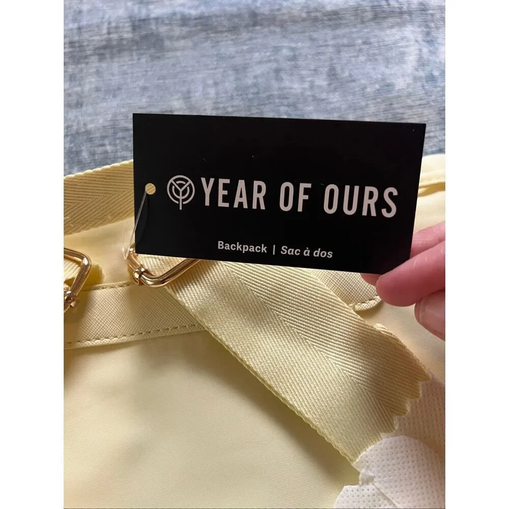 NWT! Year Of Our Butter Yellow x FFF Backpack